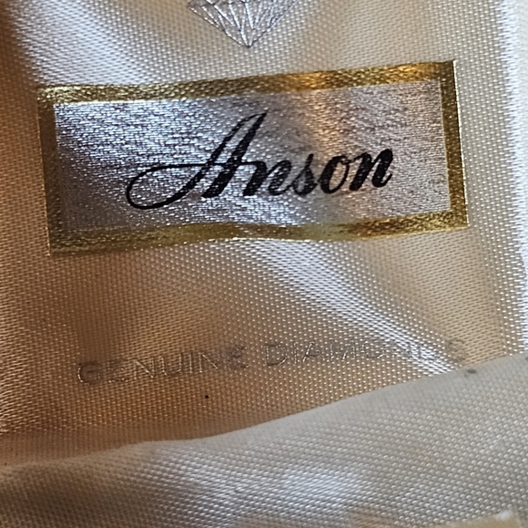 Vintage green velvet Anson Jewelry Ring Box, Empty - Picture 4 of 12